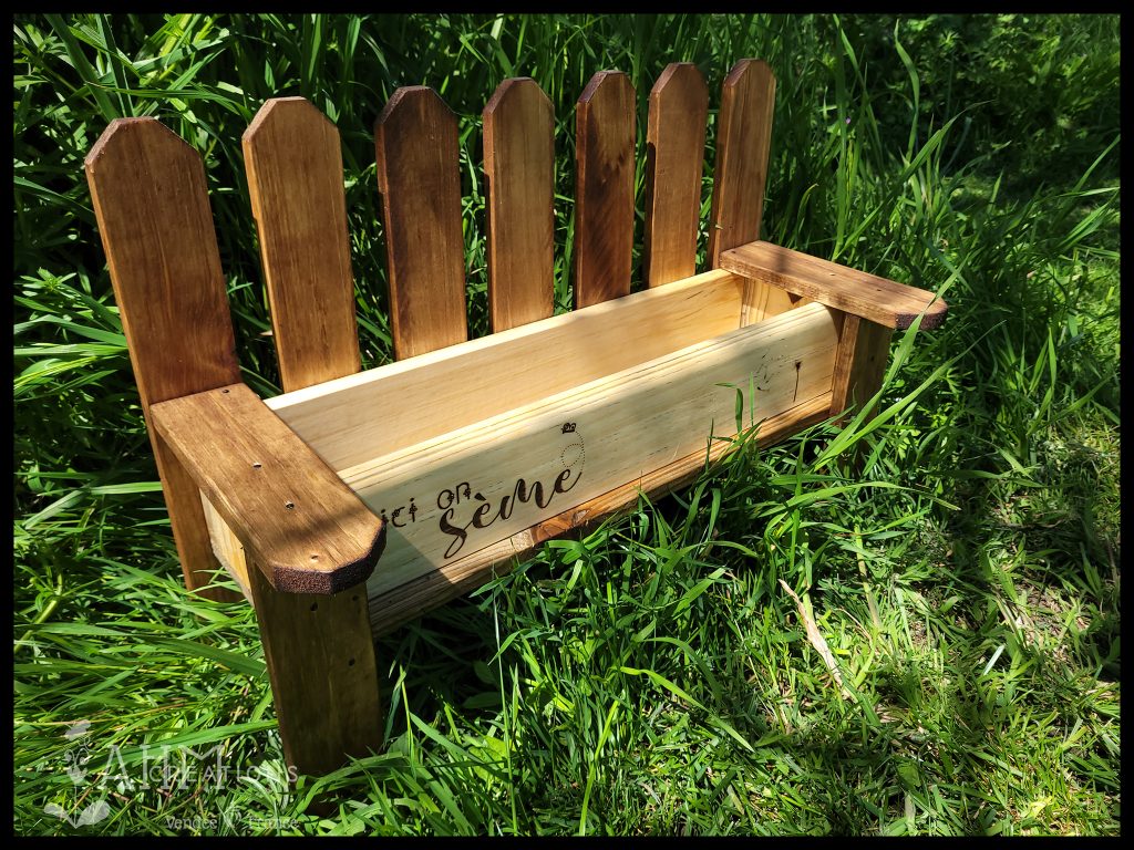 Jardiniere Banc • 49.00€ • © AHM Créations