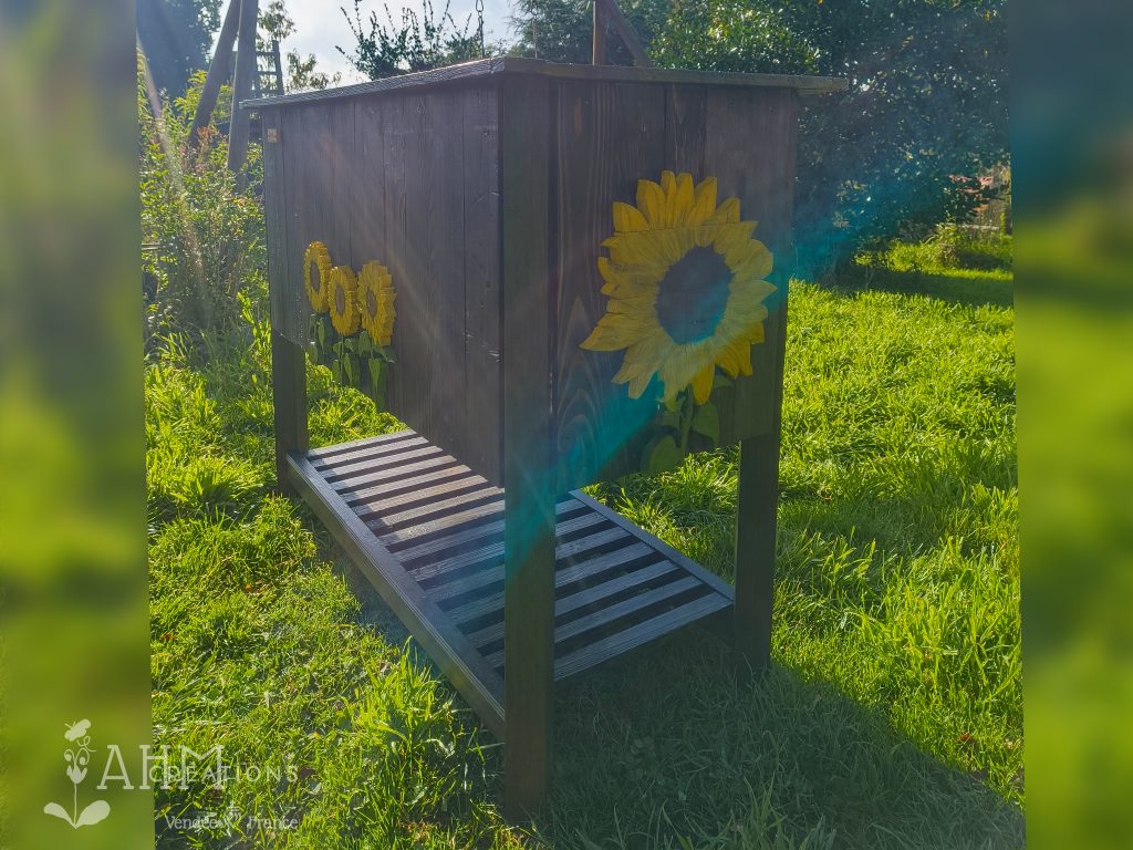 Jardiniere sur Pieds - Tournesol • 250.00€ • © AHM Créations